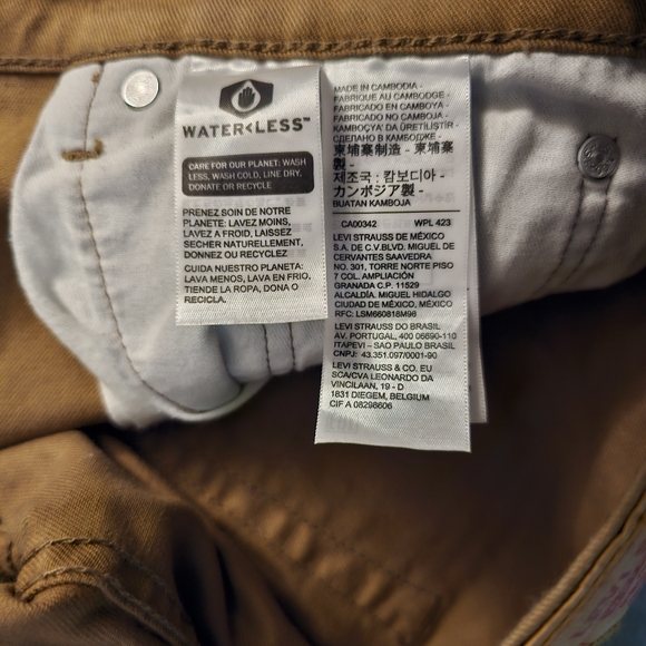 Levi's 513 31x30 Tan Jeans - Picture 5 of 6